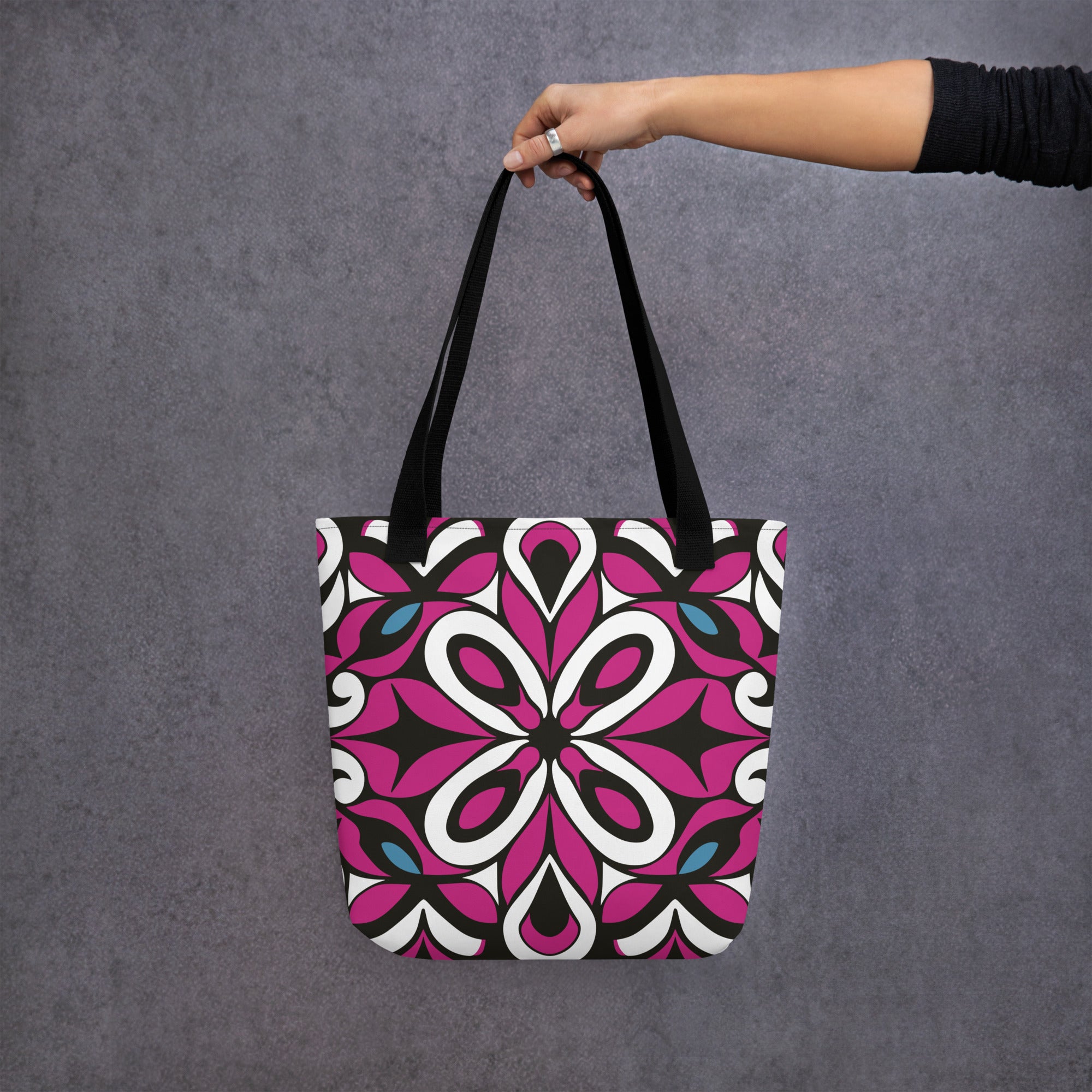 Hot pink flower Tote bag