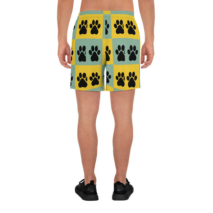 Paw Pattern Unisex Athletic Long Shorts