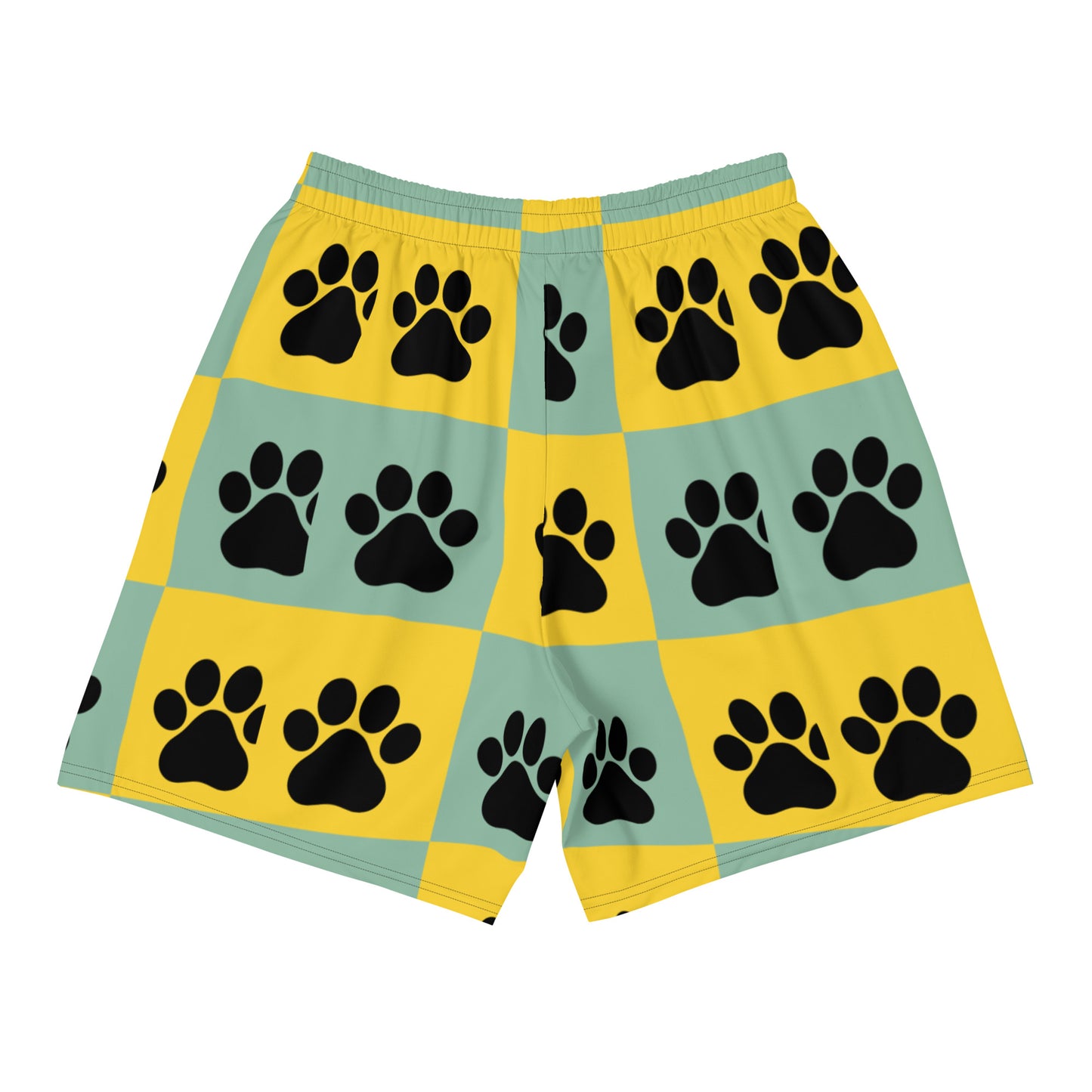 Paw Pattern Unisex Athletic Long Shorts