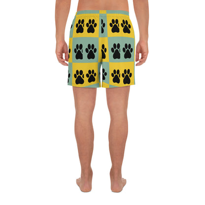 Paw Pattern Unisex Athletic Long Shorts