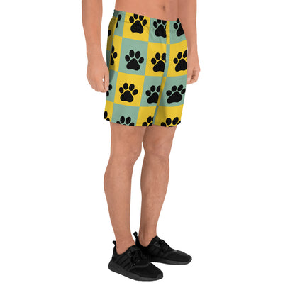 Paw Pattern Unisex Athletic Long Shorts