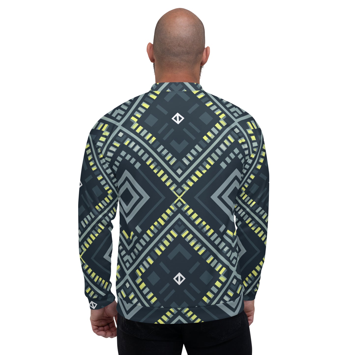 Green pattern Unisex Bomber Jacket