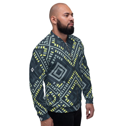 Green pattern Unisex Bomber Jacket