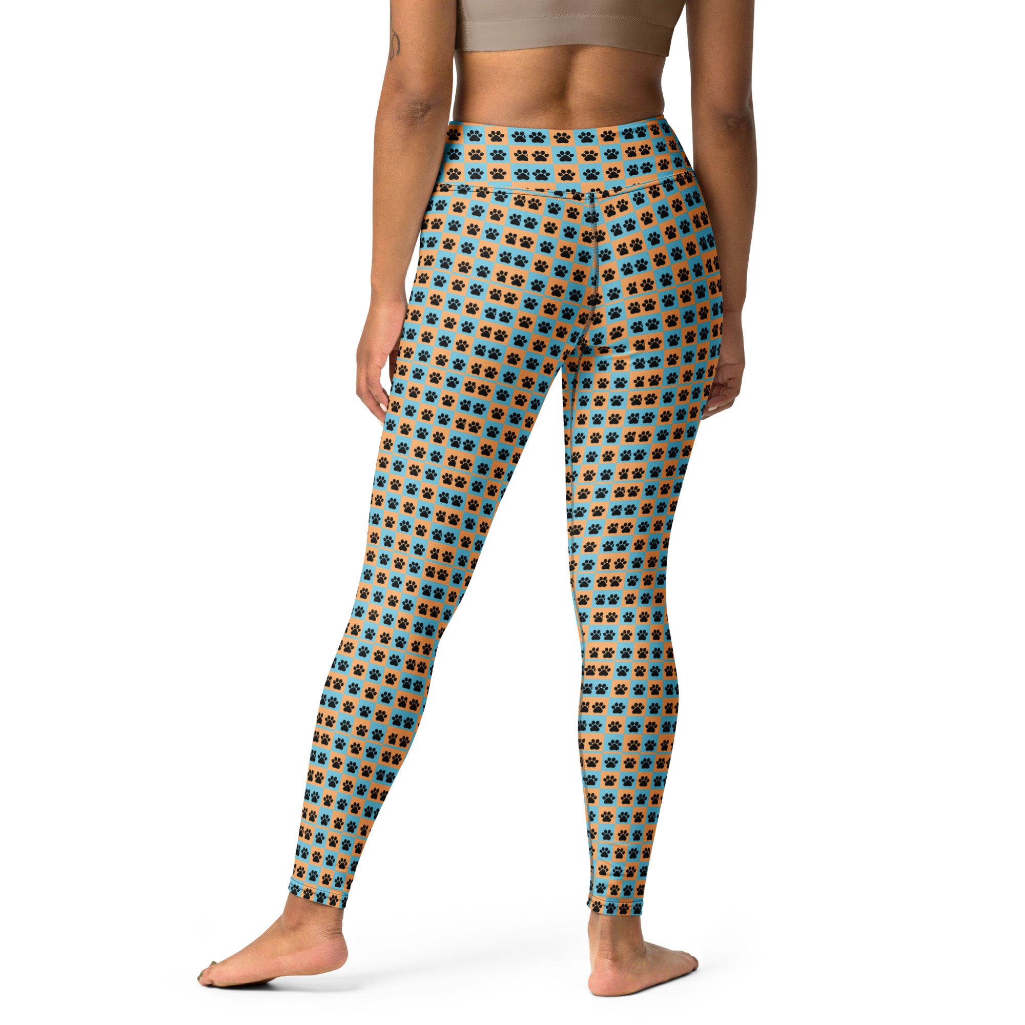 Green paws Yoga Leggings