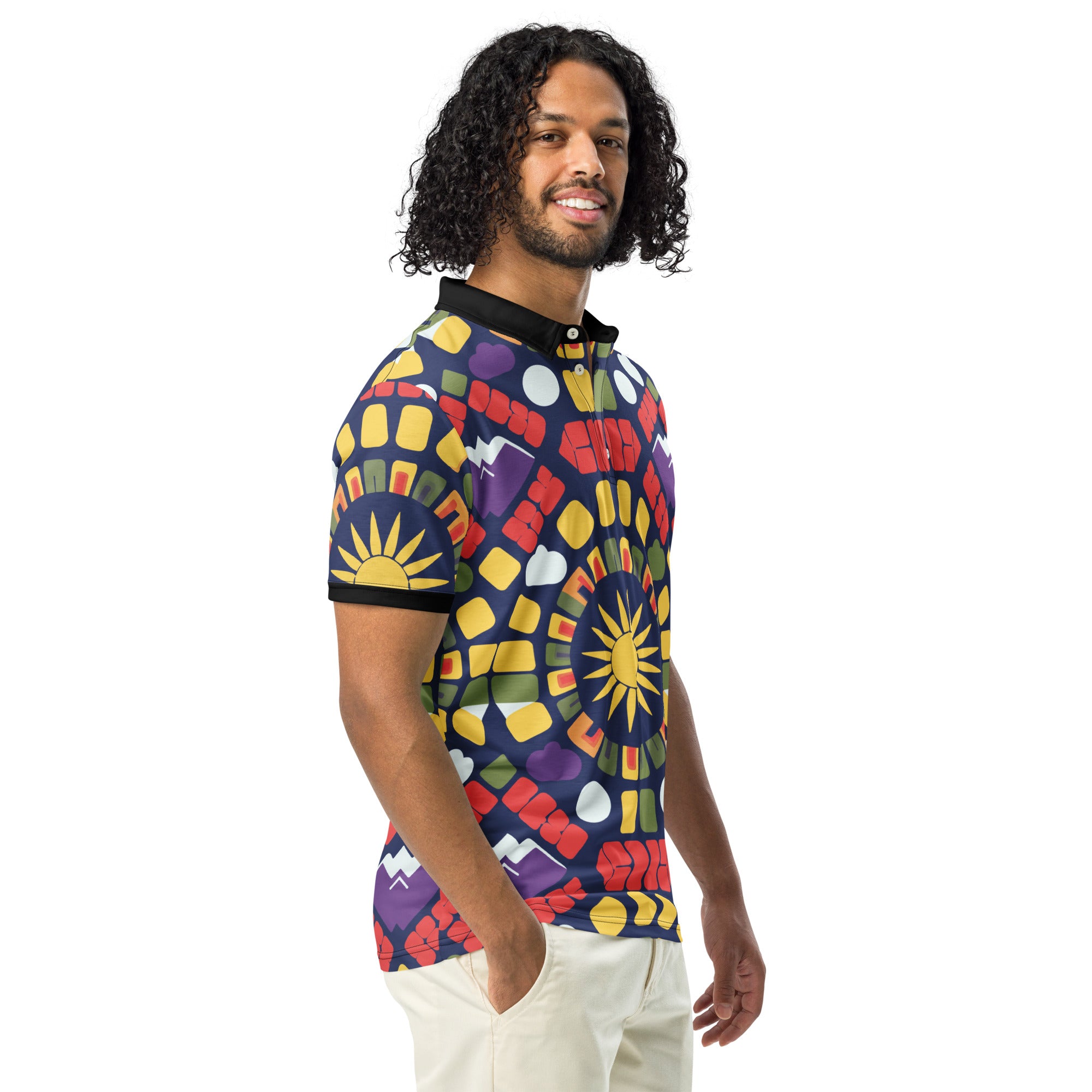 Men’s colorful slim fit polo