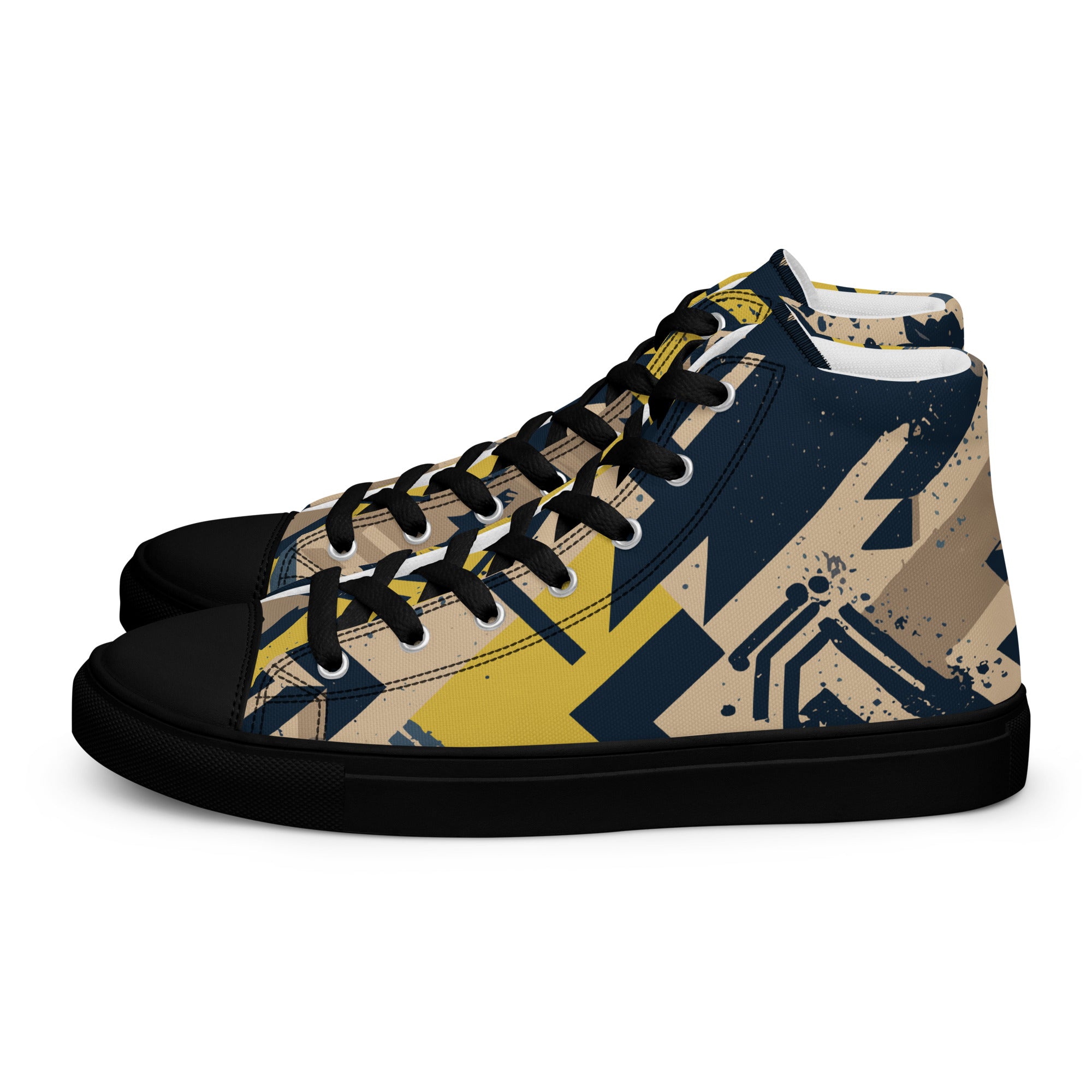 Men’s high top canvas shoes