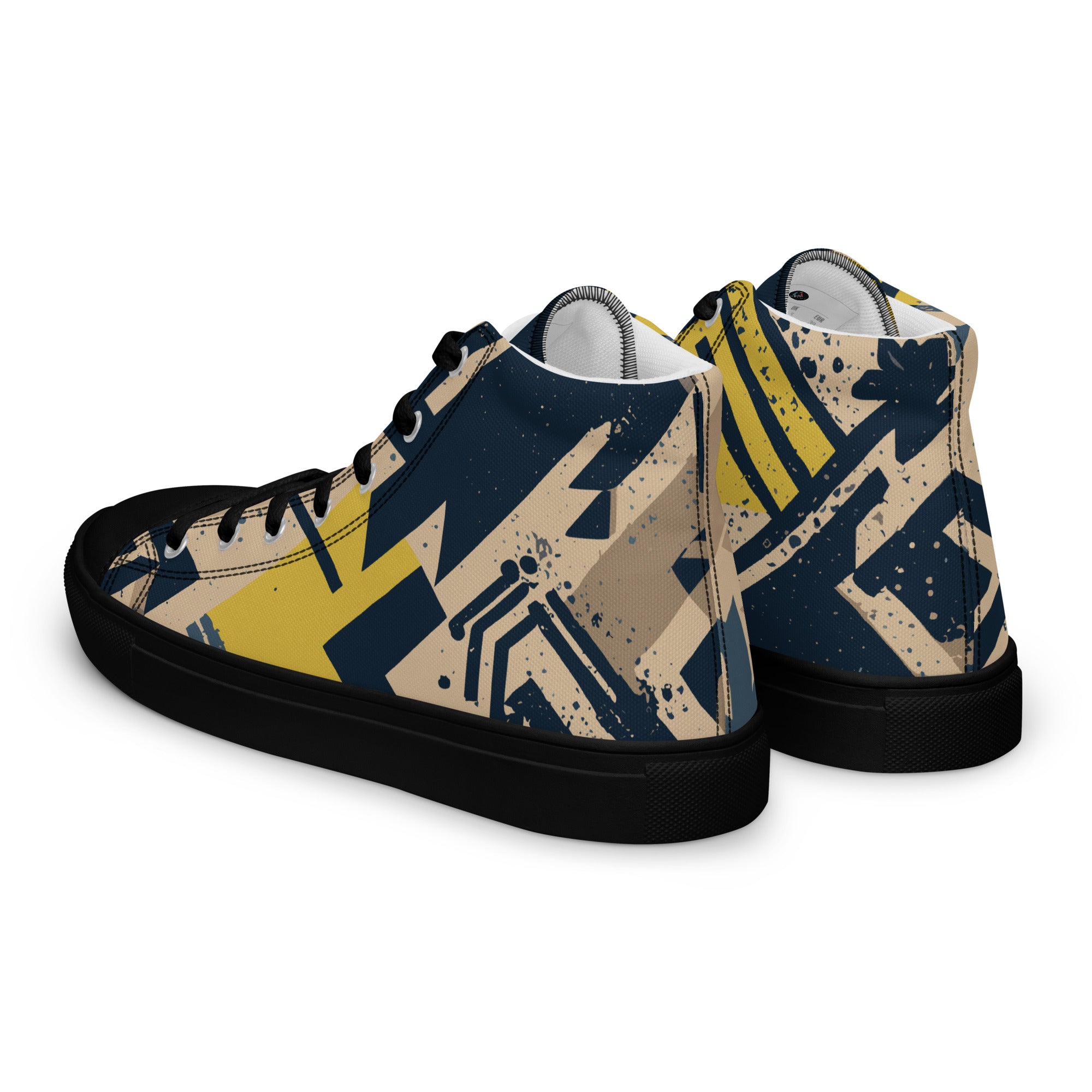 Men’s high top canvas shoes