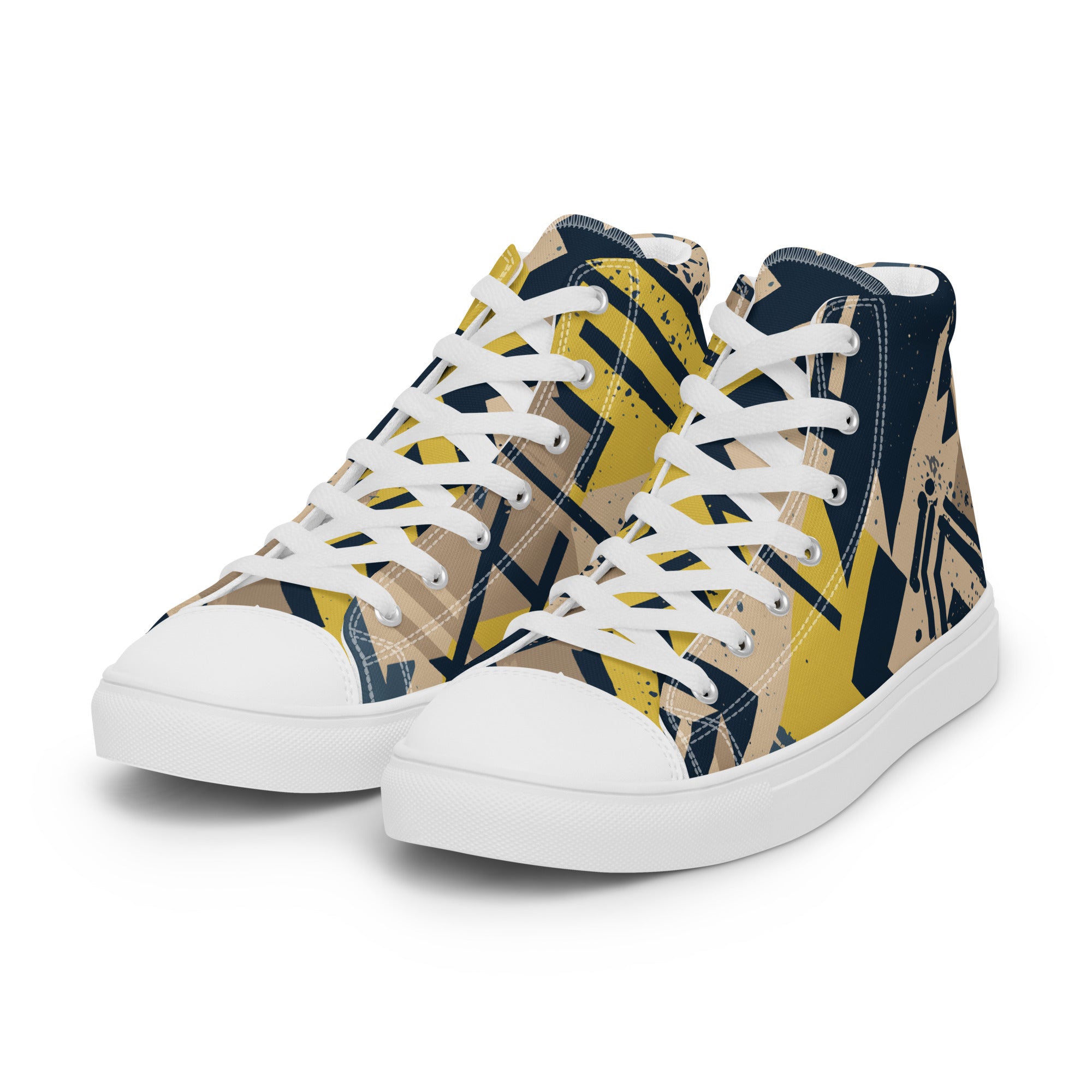 Men’s high top canvas shoes