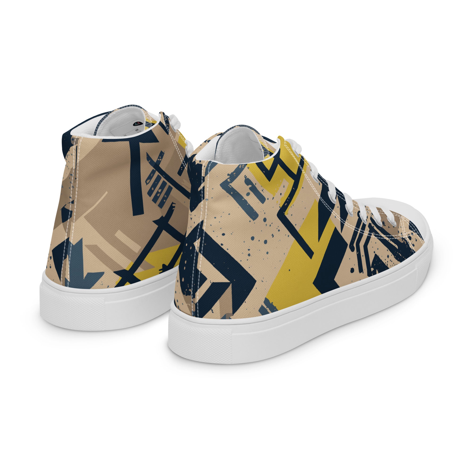 Men’s high top canvas shoes