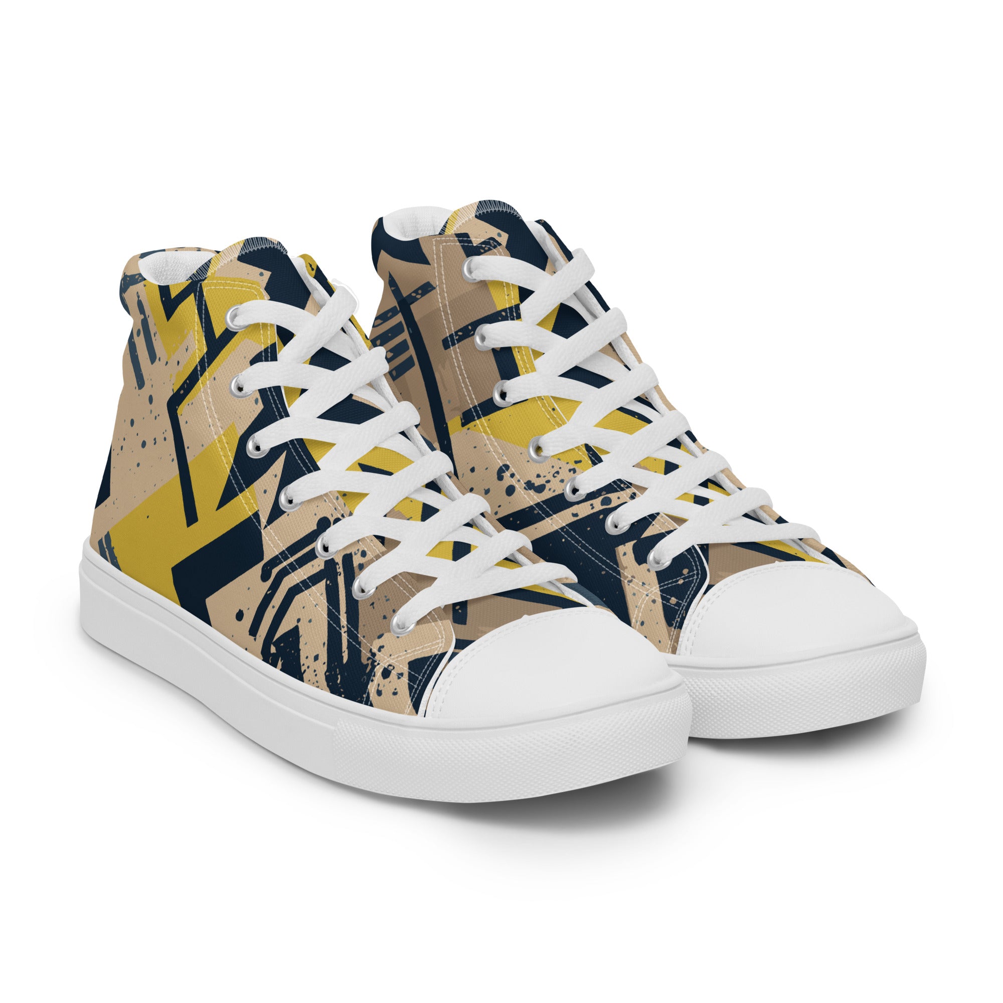 Men’s high top canvas shoes