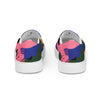 Blue green camo Men’s slip-on canvas shoes