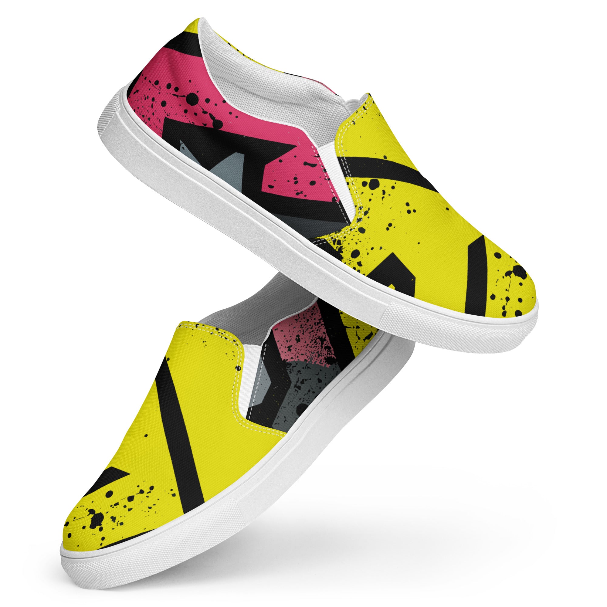 Men’s Yellow slip-on canvas shoes