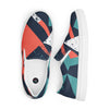 Men’s Orange and Green slip-on canvas shoes