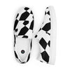 Black and White pattern Men’s slip-on canvas shoes