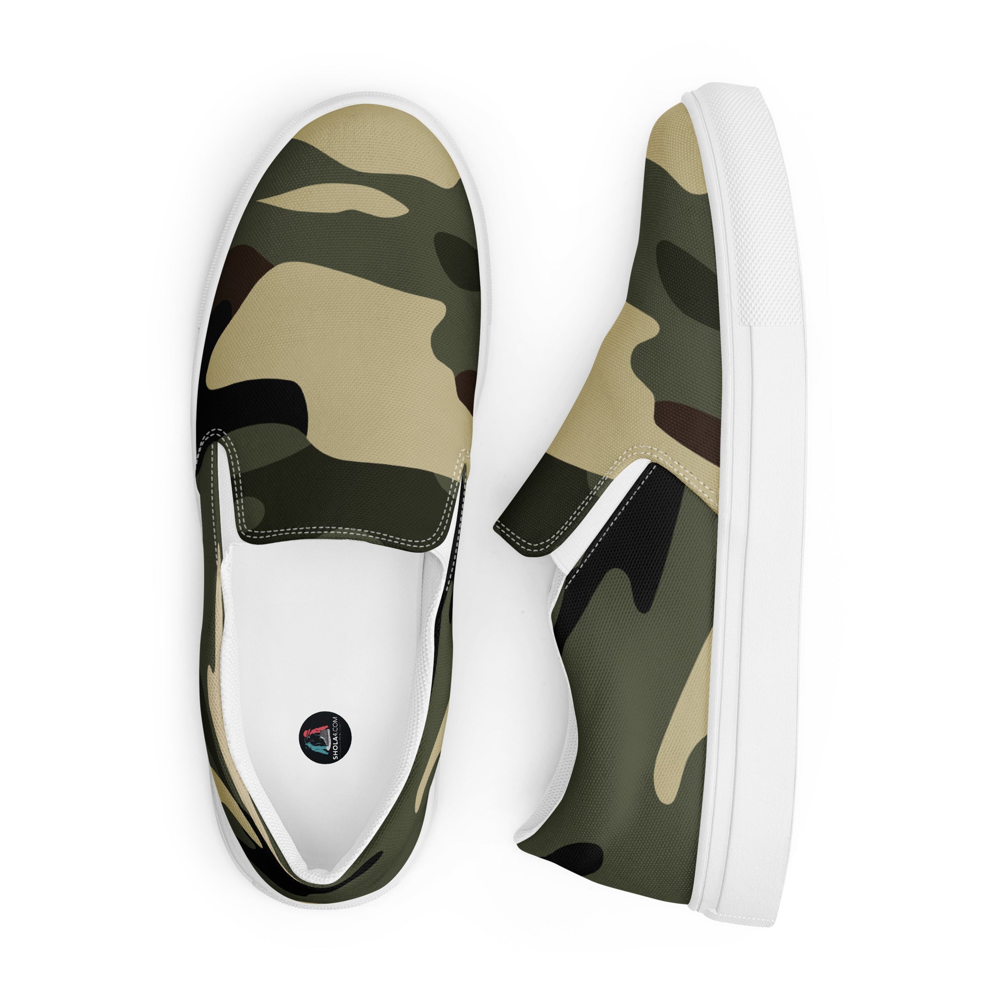 Camoflag Men’s slip-on canvas shoes