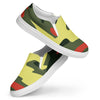 Yellow green camp Men’s slip-on canvas shoes