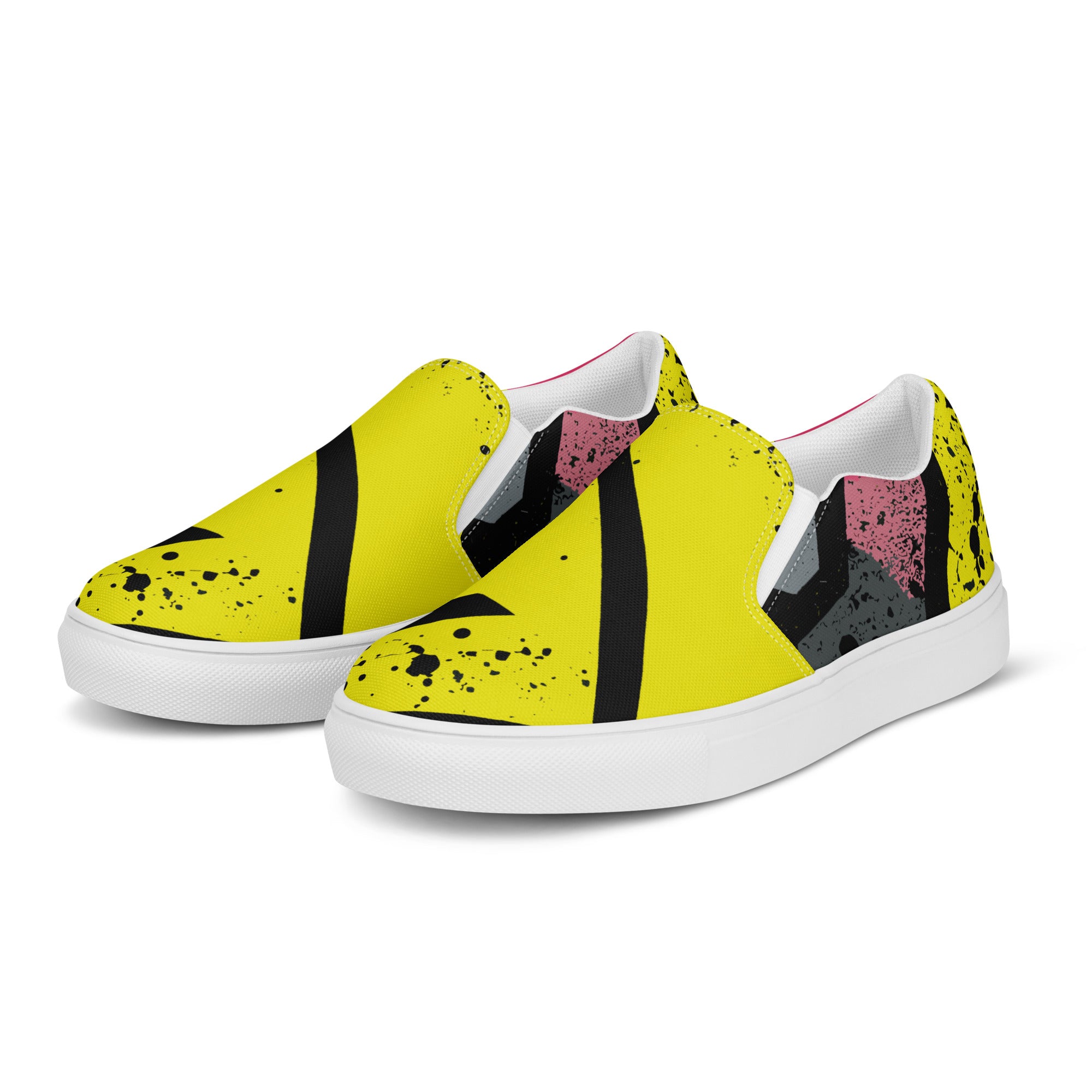 Men’s Yellow slip-on canvas shoes