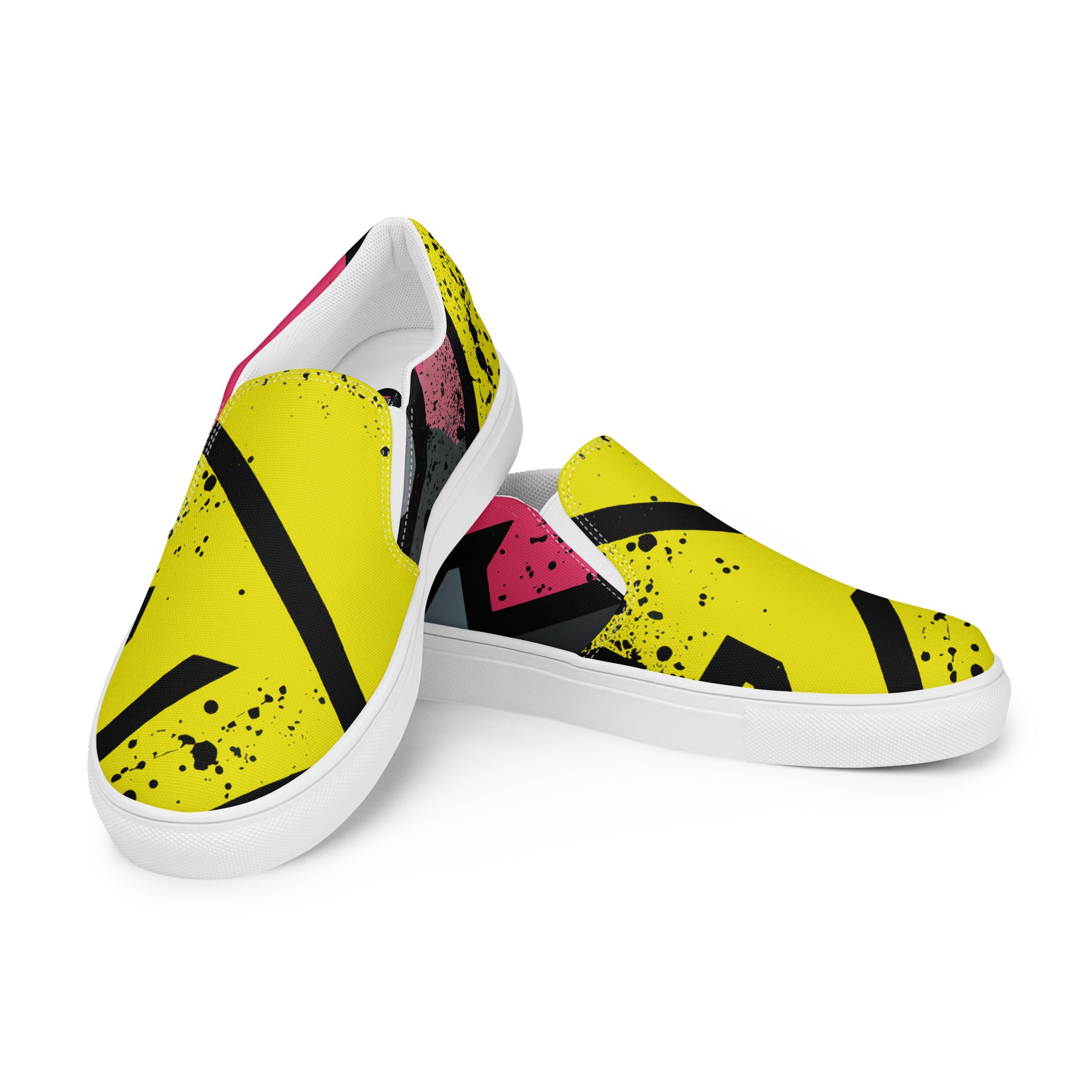 Men’s Yellow slip-on canvas shoes