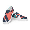 Men’s Orange and Green slip-on canvas shoes