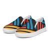 Blue and blue stripes Men’s slip-on canvas shoes