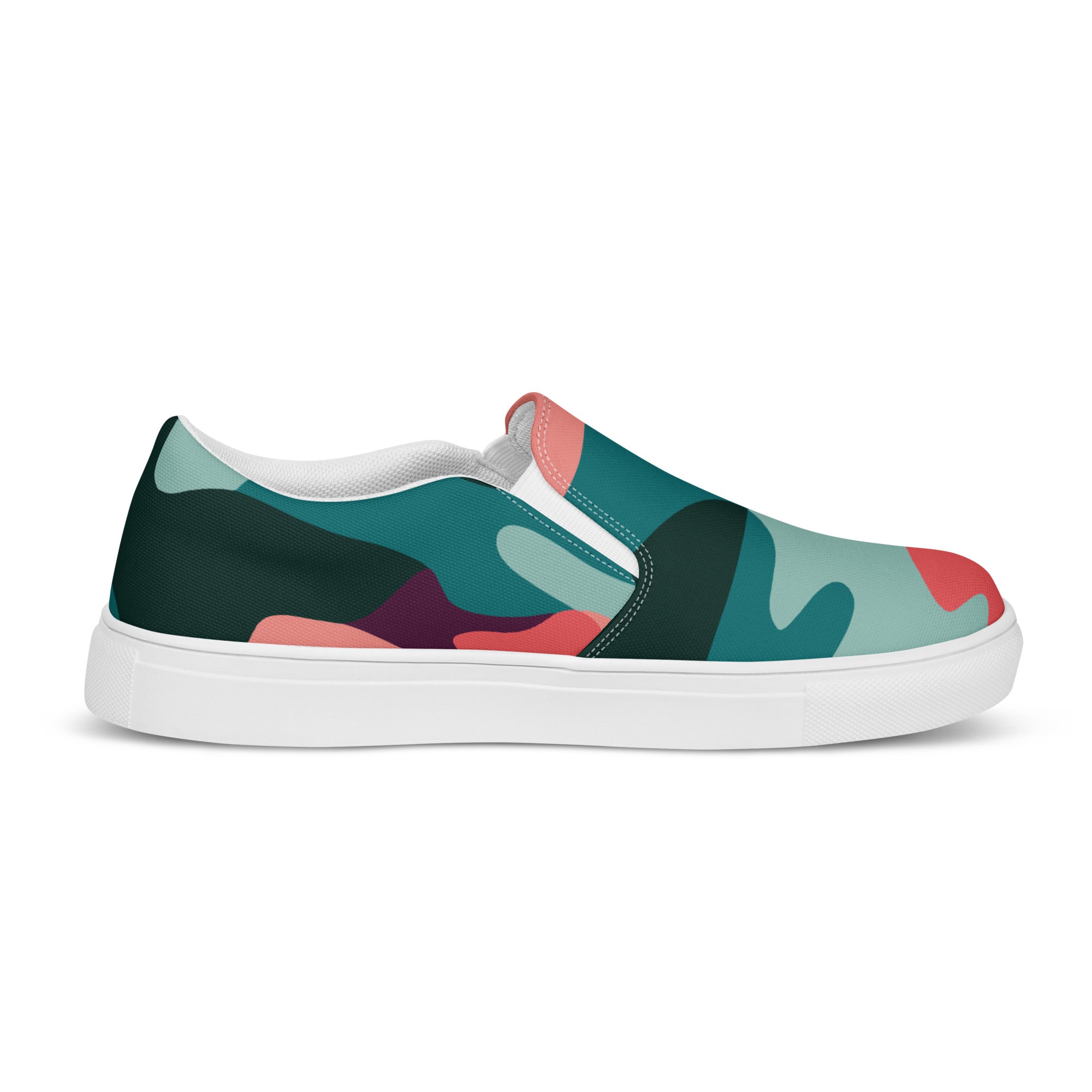 Green camo  Men’s slip-on canvas shoes