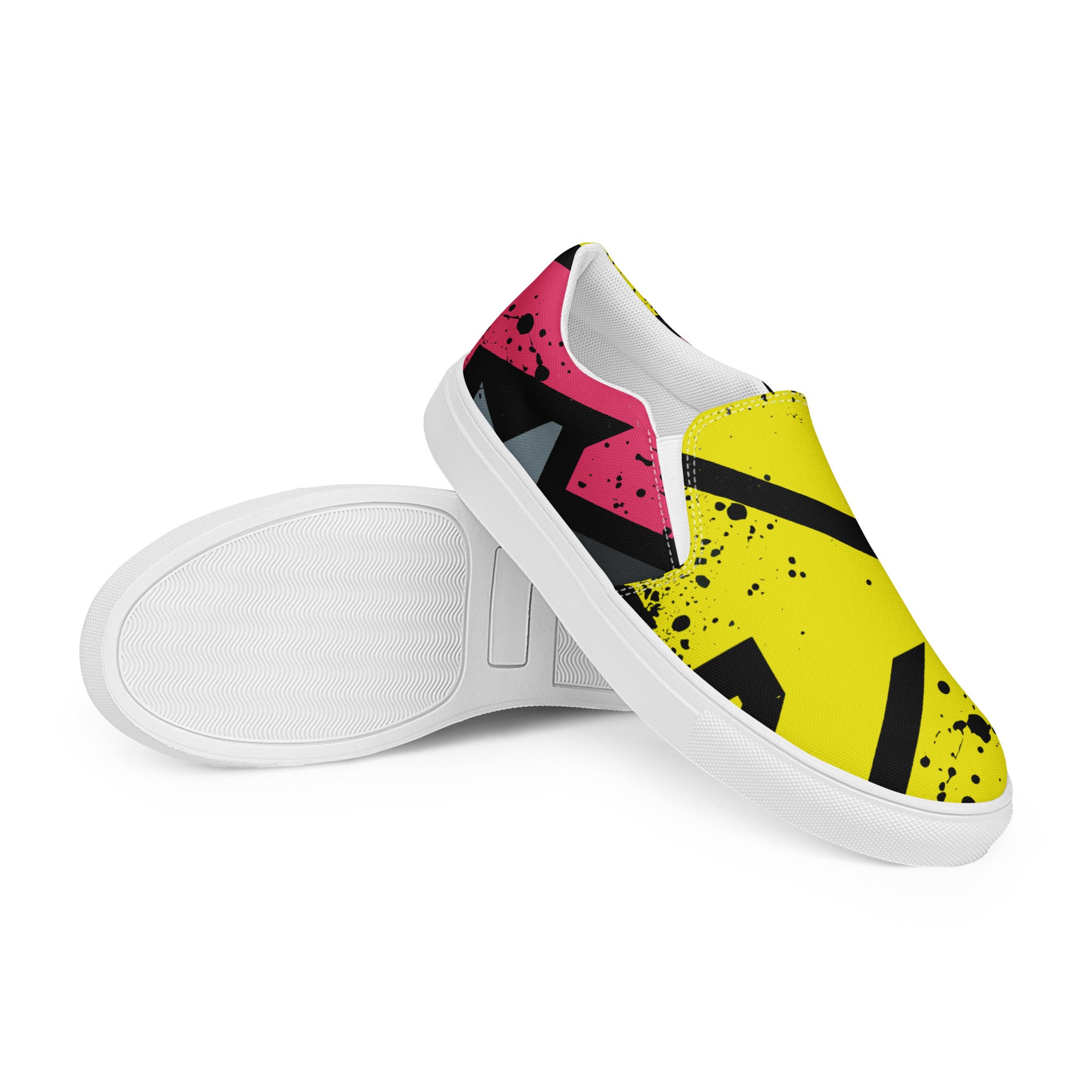 Men’s Yellow slip-on canvas shoes