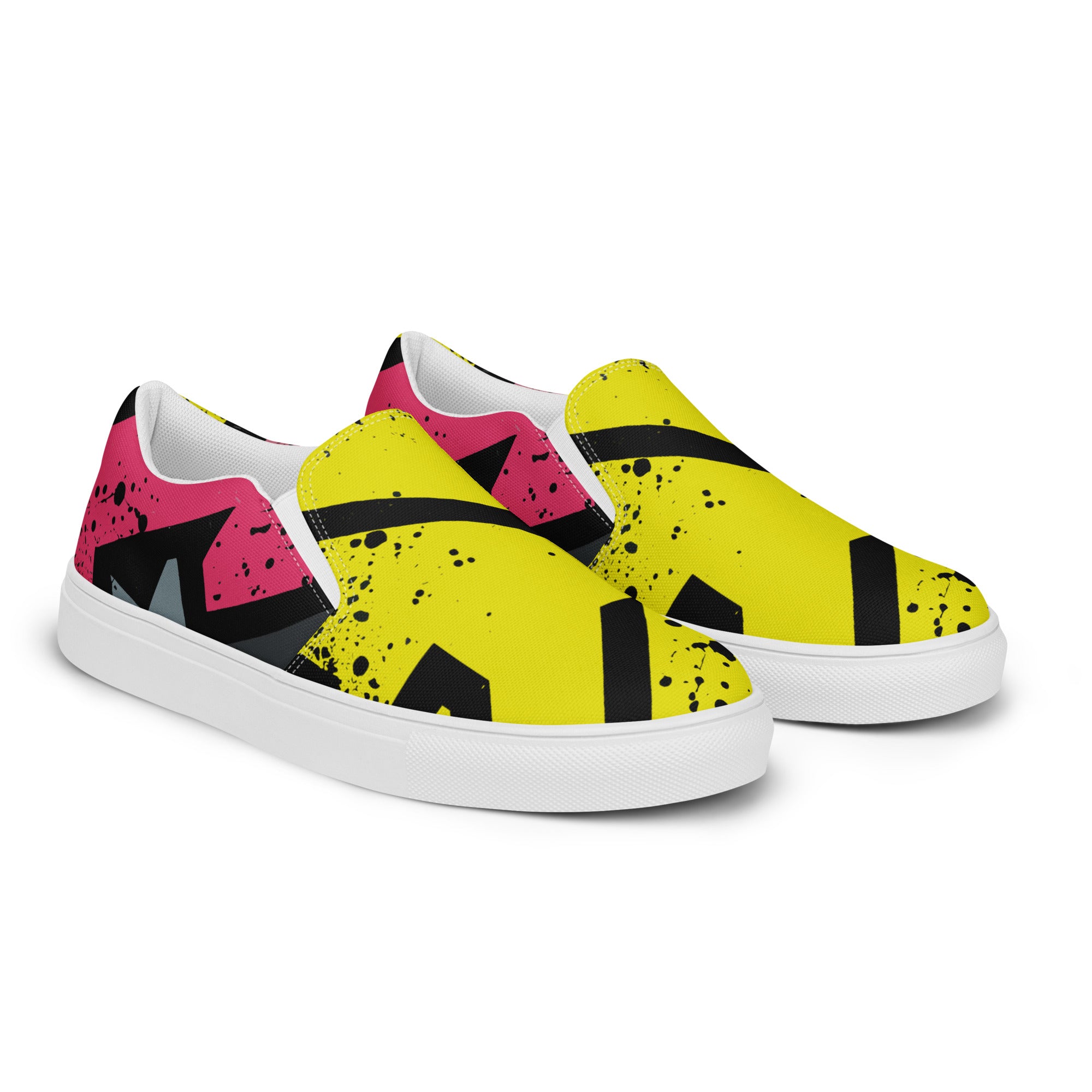 Men’s Yellow slip-on canvas shoes