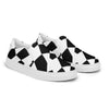 Black and White pattern Men’s slip-on canvas shoes