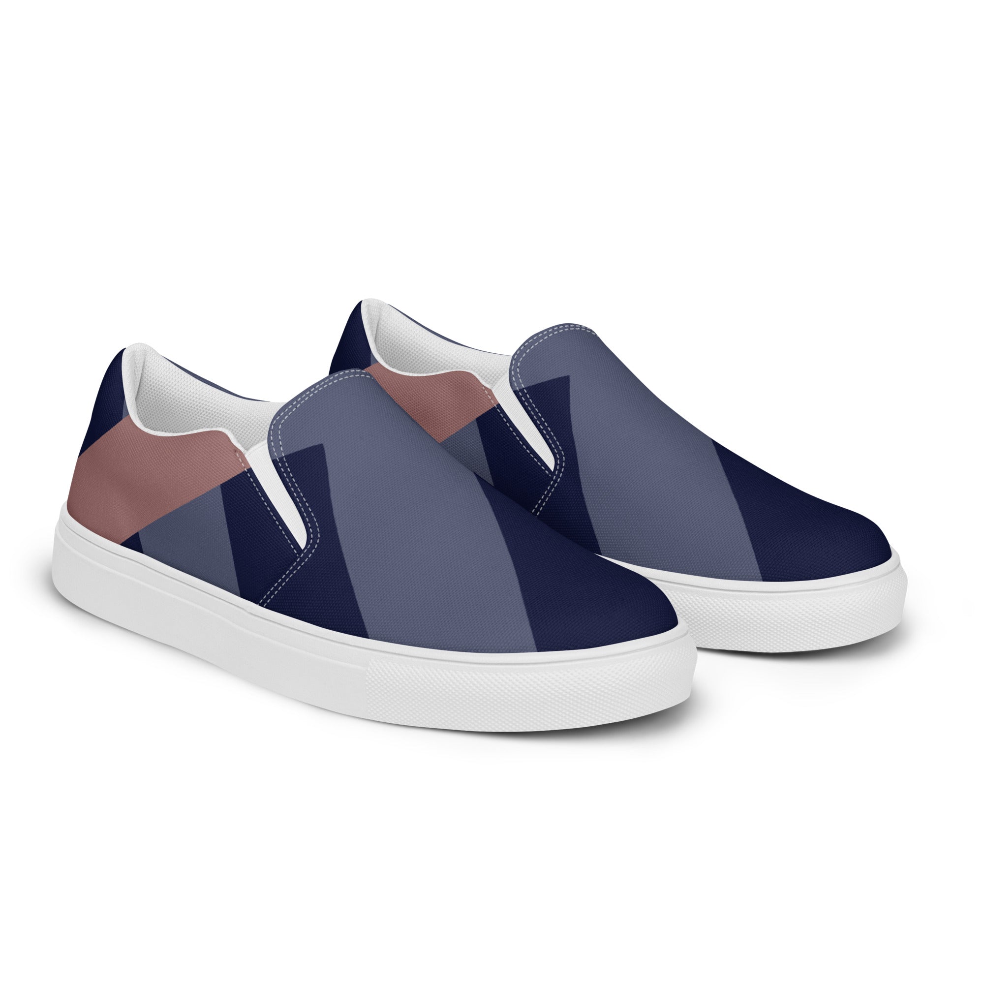 Blue & Gray Men’s slip-on canvas shoes