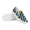 Yellow black stripes Men’s slip-on canvas shoes