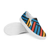 Blue and blue stripes Men’s slip-on canvas shoes