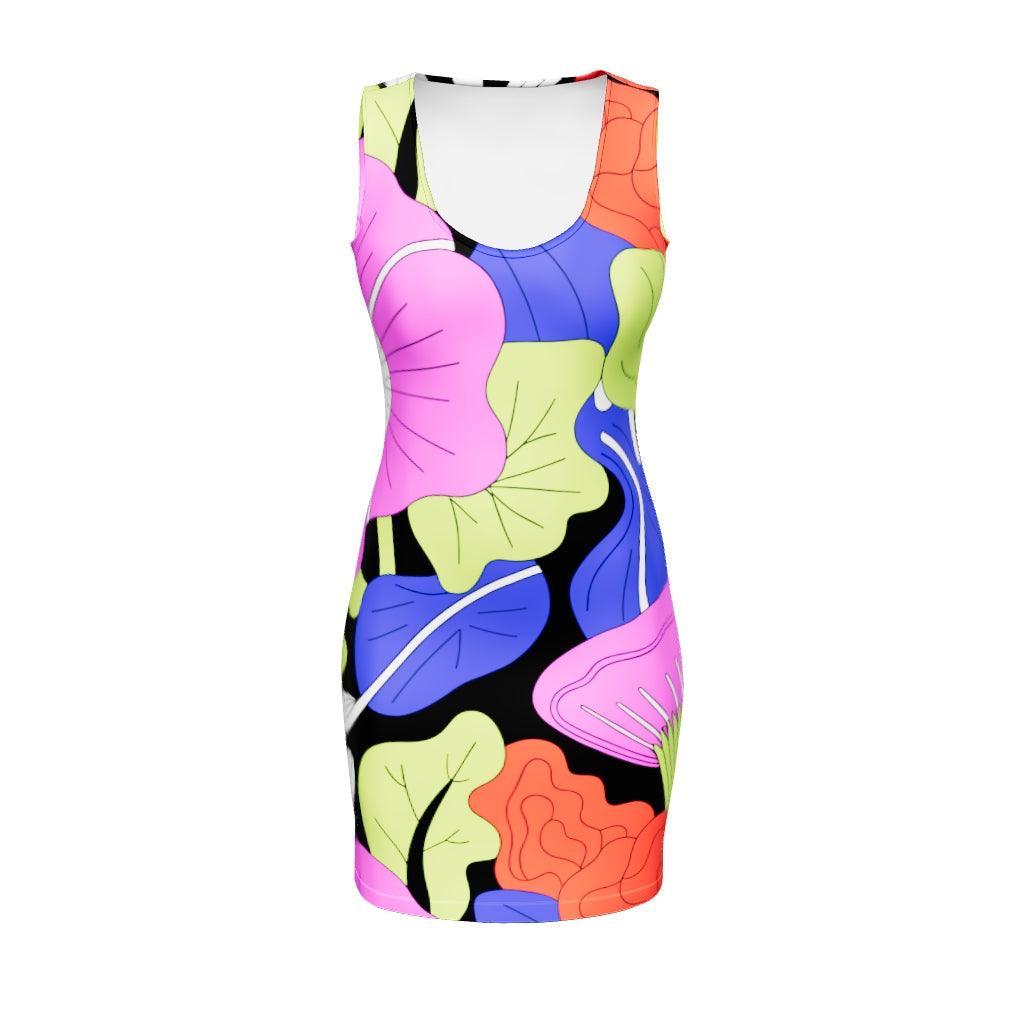 Vibrant flowers Bodycon dress