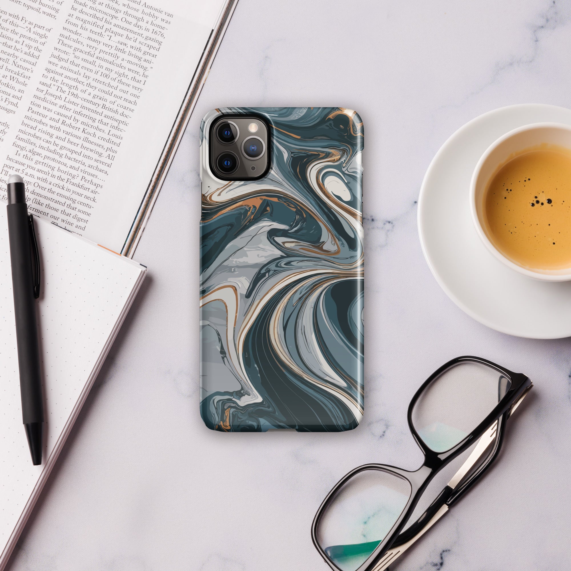 Green marble Snap case for iPhone®