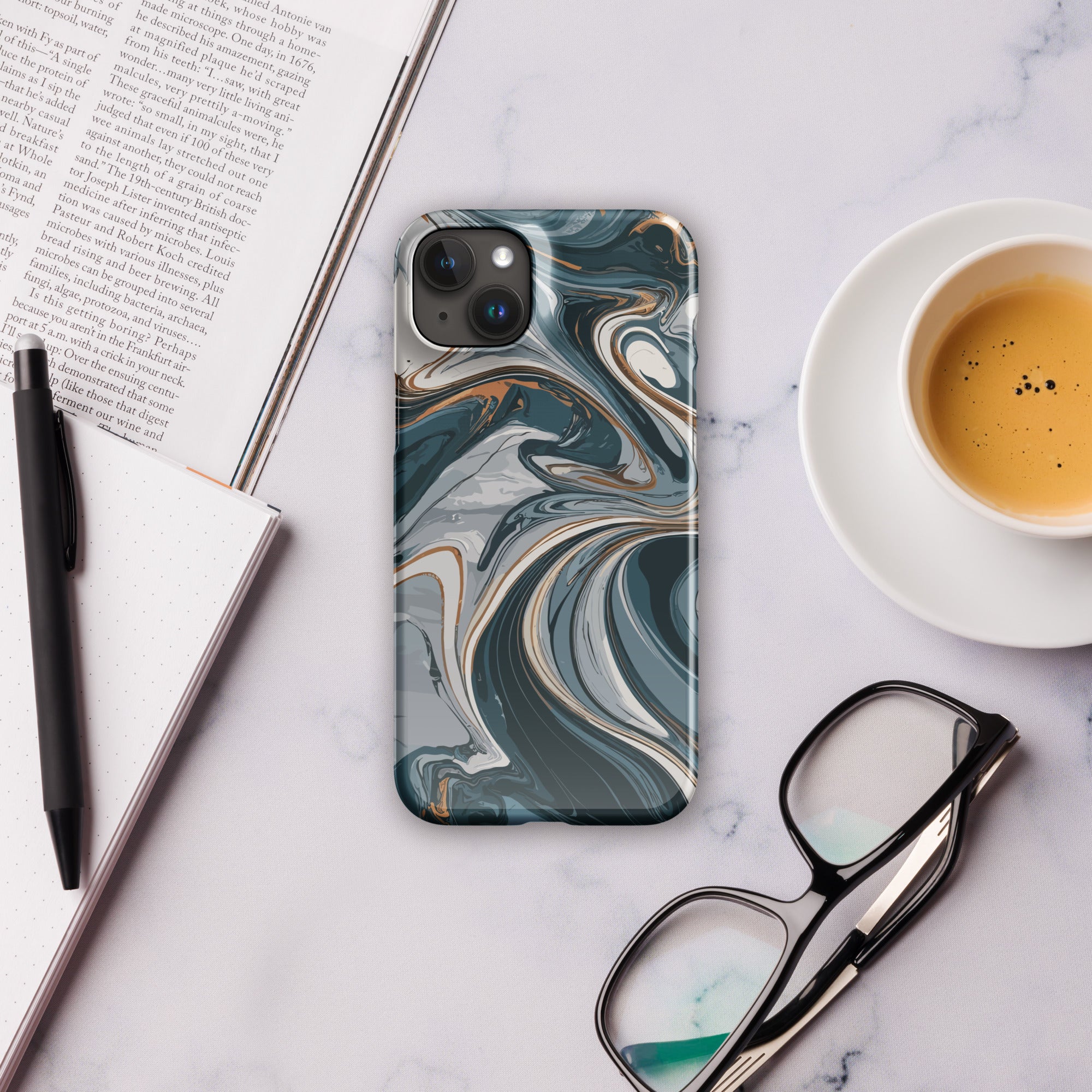 Green marble Snap case for iPhone®