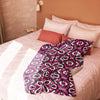 Hot Pink Flower Sherpa blanket