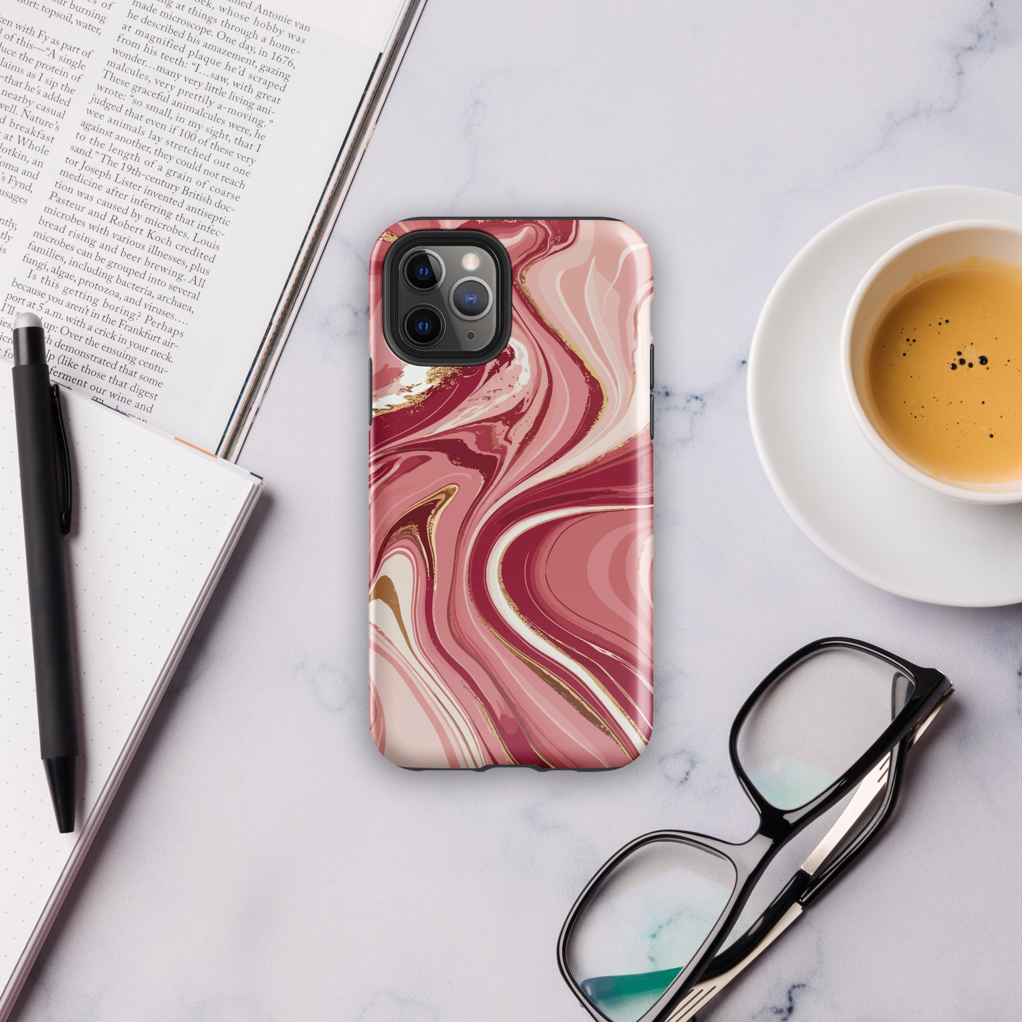 Pink marble Tough Case for iPhone®