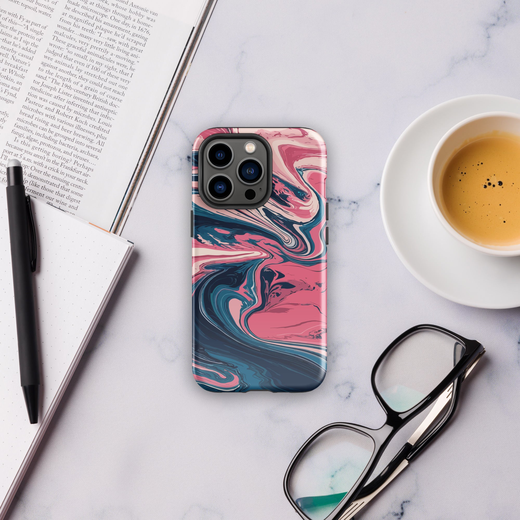 Pink marble Tough Case for iPhone®