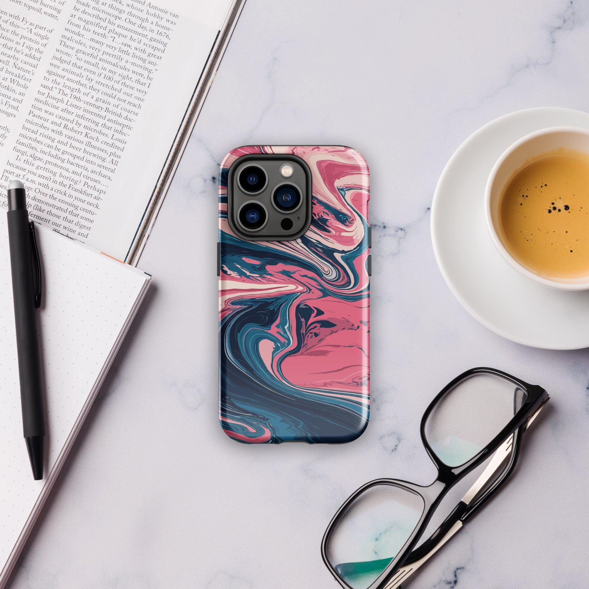 Pink marble Tough Case for iPhone®