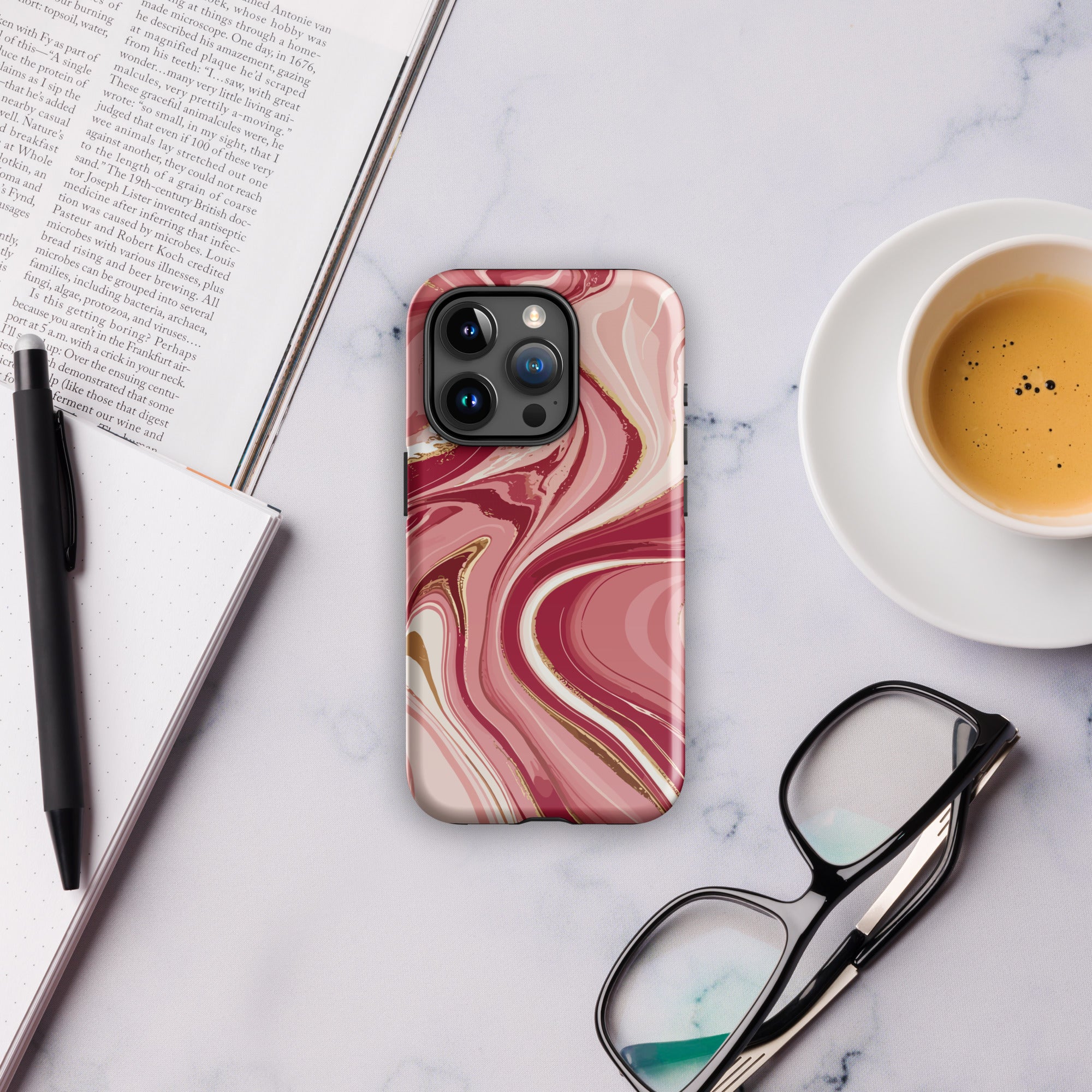 Pink marble Tough Case for iPhone®