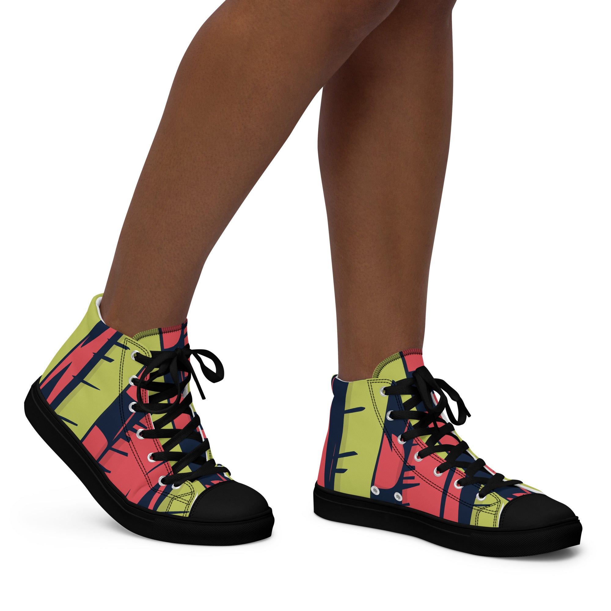 Women’s high top Colorfull canvas shoes