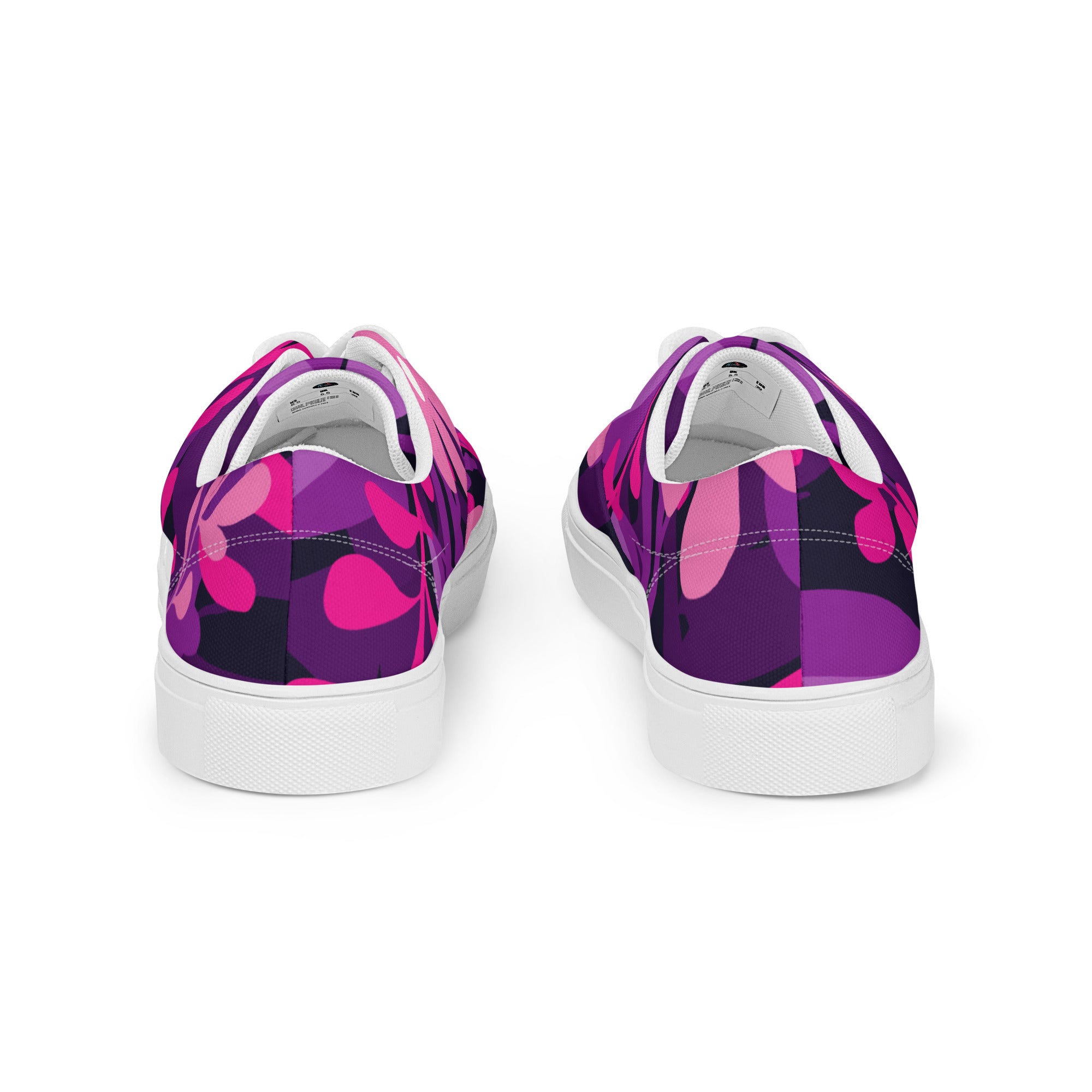 Women’s Pink and purple lace-up canvas shoes