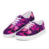 Women’s Pink and purple lace-up canvas shoes