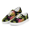 Women’s lace-up pink and Green canvas shoes