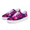 Women’s Pink and purple lace-up canvas shoes