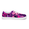 Women’s Pink and purple lace-up canvas shoes