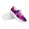 Women’s Pink and purple lace-up canvas shoes