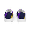 Purple and black Women’s slip-on canvas shoes