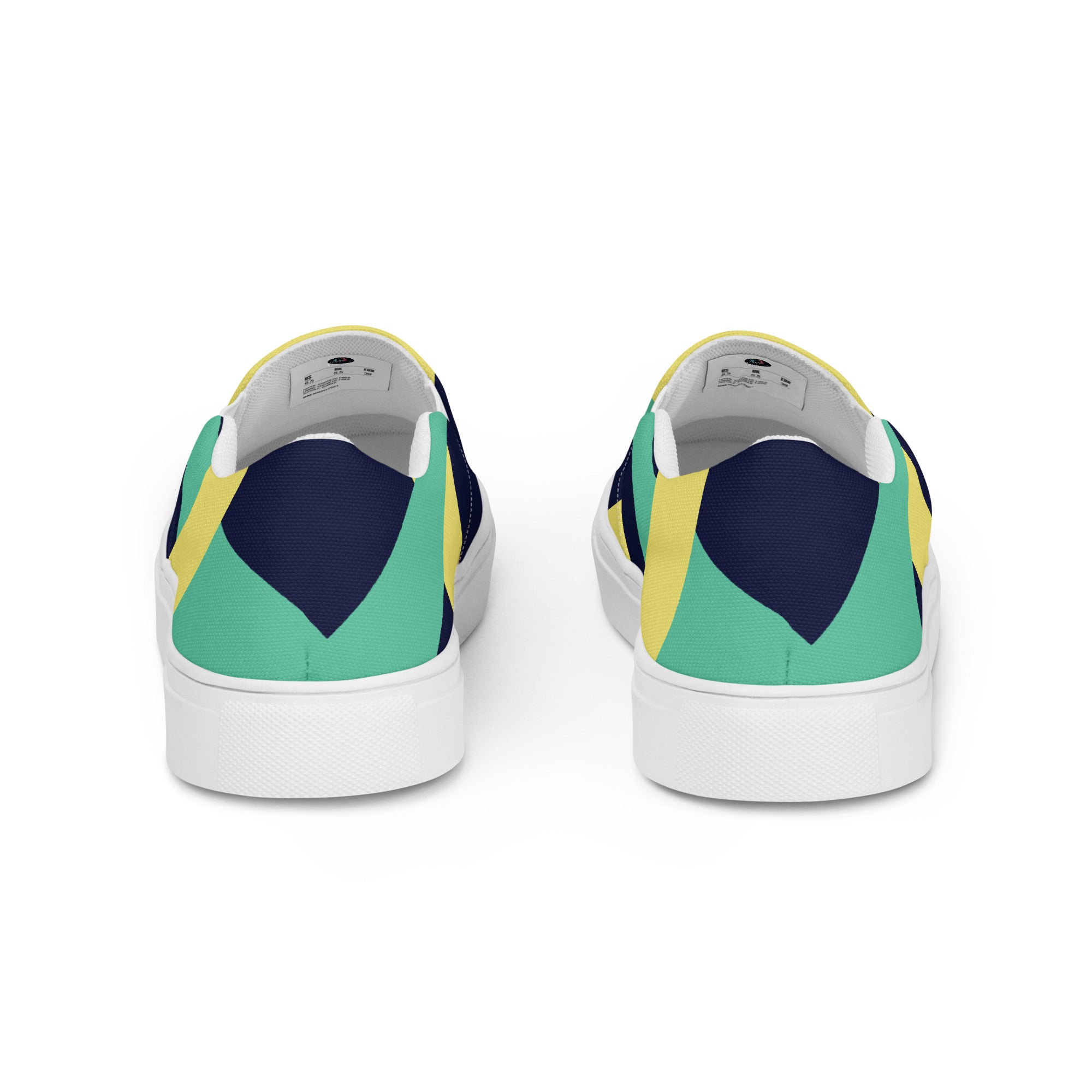 Yellow &Green Women’s slip-on canvas shoes