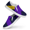 Purple and black Women’s slip-on canvas shoes