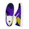 Purple and black Women’s slip-on canvas shoes